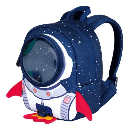 Mochila Niños Neopreno Osito Espacial Azul