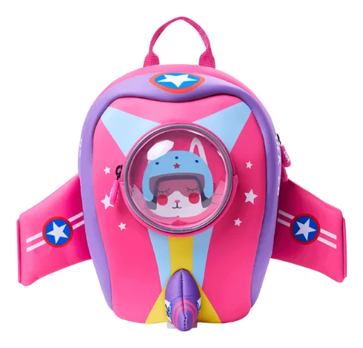 Mochila Escolar Osita Galactica Rosado