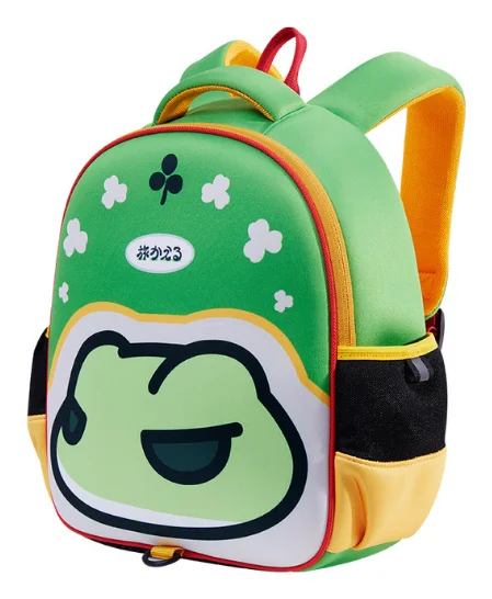 Mochila Escolar Sapito Curioso Verde