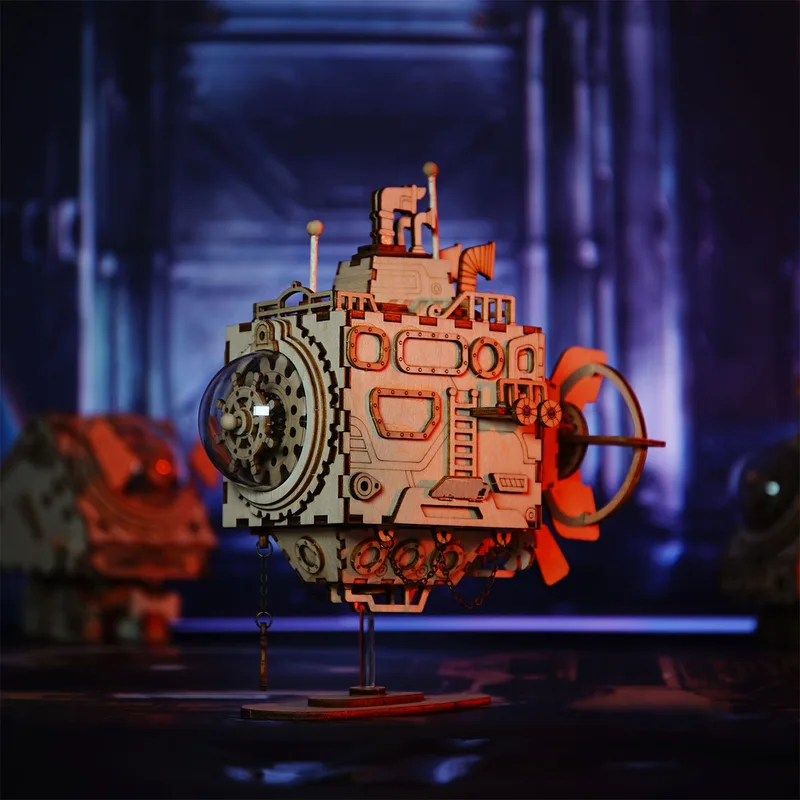 Robot Submarino Mecánico Musical Armable