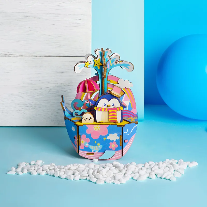 Caja musical Eco pingüino Armable